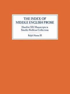 The Index of Middle English Prose, Handlist XII - Hanna, Ralph