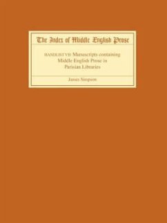 The Index of Middle English Prose, Handlist VII - Simpson, James