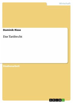 Das Tarifrecht - Risse, Dominik