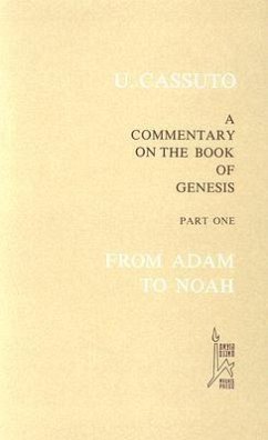 From Adam to Noah: A Commentary on the Book of Genesis I-VI - Cassuto, Umberto