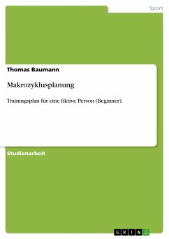 Makrozyklusplanung - Baumann, Thomas