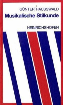 Cover Musikalische Stilkunde