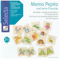 Selecta 63009 - Memo Pepito und seine Freunde, Legespiel, Holz
