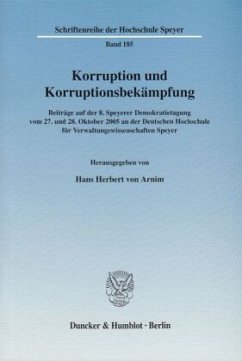Korruption und Korruptionsbekämpfung - Arnim, Hans Herbert von (Hrsg.)