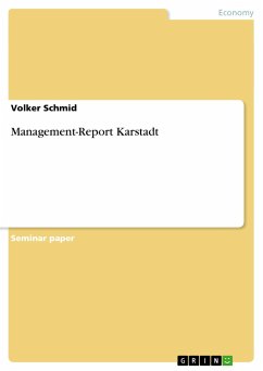 Management-Report Karstadt - Schmid, Volker