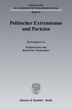 Politischer Extremismus und Parteien. - Jesse, Eckhard / Niedermeier, Hans-Peter (Hgg.)