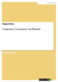 Corporate Governance im Wandel - Brey, Hagen