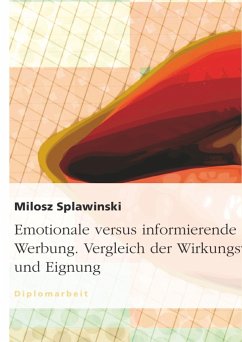 Emotionale versus informierende Werbung. Vergleich der Wirkungsweise und Eignung - Splawinski, Milosz