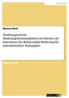 Databasegestützte Marketing-Kommunikation im Internet als Instrument des Relationship-Marketing für reproduzierbare Kulturgüter - Blatt, Marcus