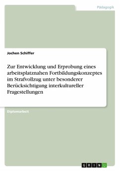 Zur Entwicklung und Erprobung eines arbeitsplatznahen Fortbildungskonzeptes im Strafvollzug unter besonderer Berücksichtigung interkultureller Fragestellungen - Schiffer, Jochen