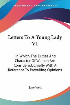 Letters To A Young Lady V1 - West, Jane