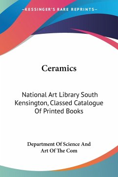 Ceramics - Department Of Science And Art Of The Com