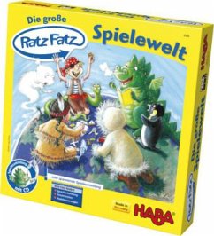 Die große Ratz-Fatz-Spielewelt (Kinderspiel), m. Buch u. Audio-CD