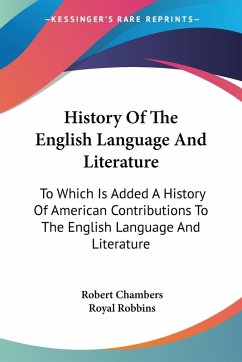 History Of The English Language And Literature