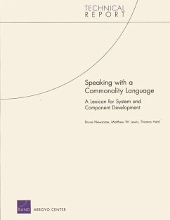 Speaking with a Commonality Language: A Lexicon for System and Component Development - Newsome, Bruce Oliver; Lewis, Matthew W; Held, Thomas