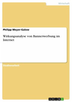 Wirkungsanalyse von Bannerwerbung im Internet - Meyer-Galow, Philipp