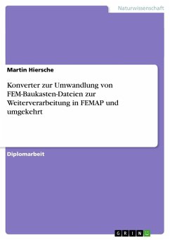 Konverter zur Umwandlung von FEM-Baukasten-Dateien zur Weiterverarbeitung in FEMAP und umgekehrt - Hiersche, Martin