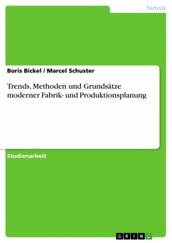 Trends, Methoden und Grundsätze moderner Fabrik- und Produktionsplanung - Schuster, Marcel; Bickel, Boris