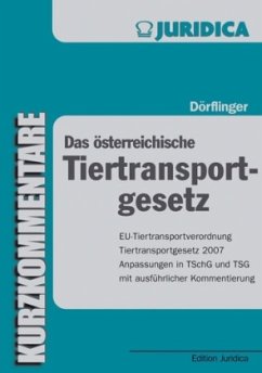Das österreichische Tiertransportgesetz - Dörflinger, Martina