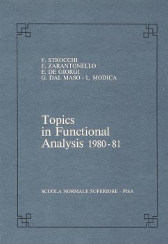 Topics in Functional Analysis 1980-81 - Strocchi, Franco;Zarantonello, Eduardo H.;De Giorgi, Ennio