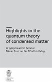 Highlights in the Quantum Theory of Condensed Matter