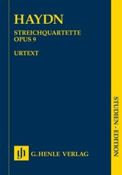 Streichquartette op.9 Nr.1-6, Studien-Edition - Joseph Haydn - Streichquartette Heft II op. 9