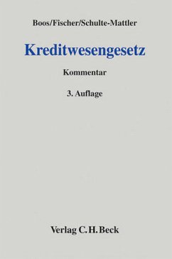 Kreditwesengesetz: KWG - Boos, Karl-Heinz / Fischer, Reinfrid / Schulte-Mattler, Hermann (Hrsg.)