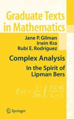 Complex Analysis - Rodriguez, Rubi E.;Gilman, Jane P.;Kra, Irwin