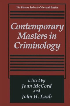 Contemporary Masters in Criminology - McCord, Joan (ed.) / Laub, John H.