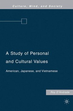 A Study of Personal and Cultural Values - D'Andrade, R.