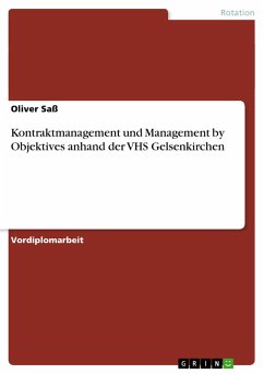 Kontraktmanagement und Management by Objektives anhand der VHS Gelsenkirchen