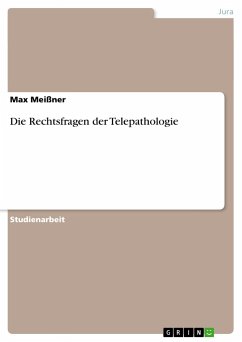 Die Rechtsfragen der Telepathologie - Meißner, Max