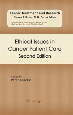 Ethical Issues in Cancer Patient Care - Angelos, M. D., Ph. D., Peter (ed.)