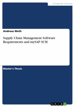 Supply Chain Management Software Requirements and mySAP SCM - Weth, Andreas