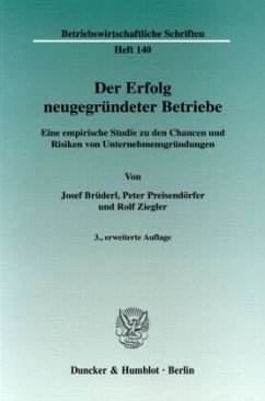 Der Erfolg neugegründeter Betriebe. - Brüderl, Josef;Preisendörfer, Peter;Ziegler, Rolf