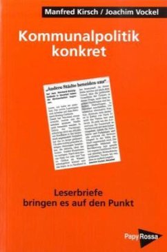 Kommunalpolitik konkret - Kirsch, Manfred; Vockel, Joachim