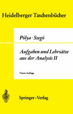 Aufgaben und Lehrsätze aus der Analysis - Polya, Georg;Szegö, Gabor