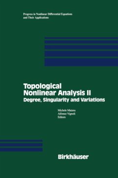 Topological Nonlinear Analysis II - Vignoli, Alfonso; Matzeu, Michele