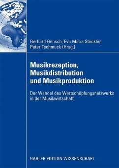 Musikrezeption, Musikdistribution und Musikproduktion - Gensch, Gerhard / Stöckler, Eva Maria / Tschmuck, Peter (Hrsg.)