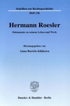 Hermann Roesler. - Bartels-Ishikawa, Anna (Hrsg.)