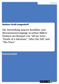 Die Darstellung innerer Konflikte und Bewusstseinsvorgänge in Arthur Millers Dramen am Beispiel von "All my Sons", "Death of a Salesman", "After the Fall" und "The Price"