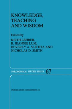 Knowledge, Teaching and Wisdom - Lehrer