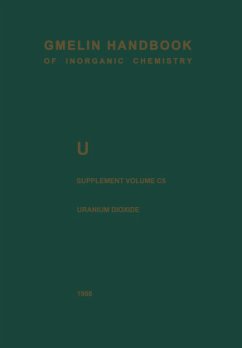 U Uranium / Gmelin Handbook of Inorganic and Organometallic Chemistry Vol.U / A-E / C / 5, Supplement Vol.C5 - Keim, Rudolf (Ed.-in-chief) / Keller, Cornelius