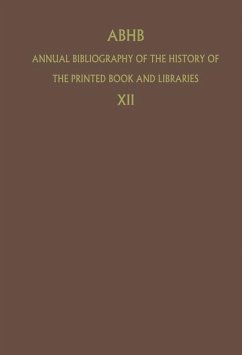 ABHB Annual Bibliography of the History of the Printed Book and Libraries - Vervliet