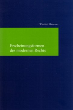 Erscheinungsformen des modernen Rechts - Hassemer, Winfried