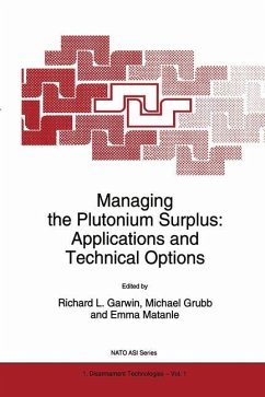 Managing the Plutonium Surplus: Applications and Technical Options - Garwin