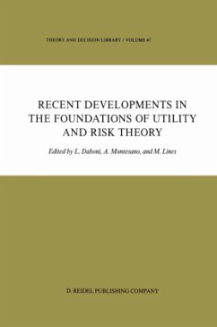 Recent Developments in the Foundations of Utility and Risk Theory - Daboni