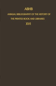 ABHB Annual Bibliography of the History of the Printed Book and Libraries - Vervliet