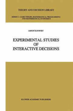 Experimental Studies of Interactive Decisions - Rapoport, A.