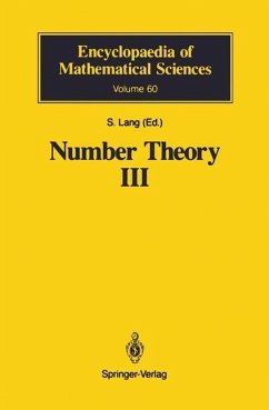 Number Theory III - Lang, Serge